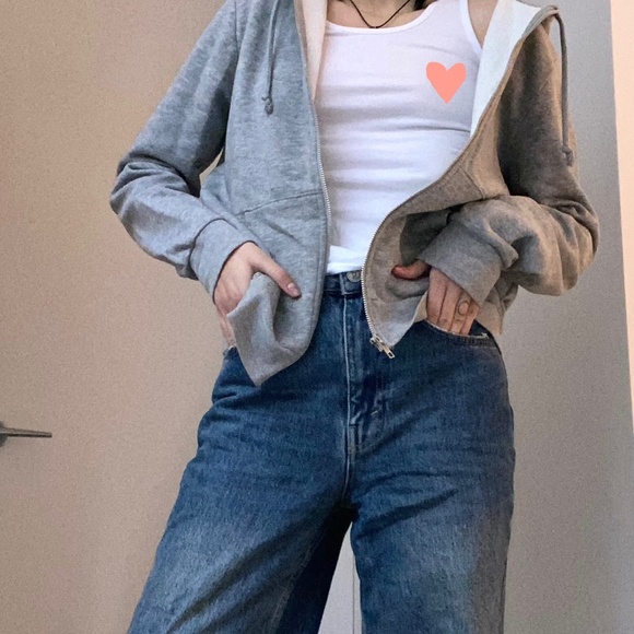 Grey zip up jacket - Picture 2 of 5